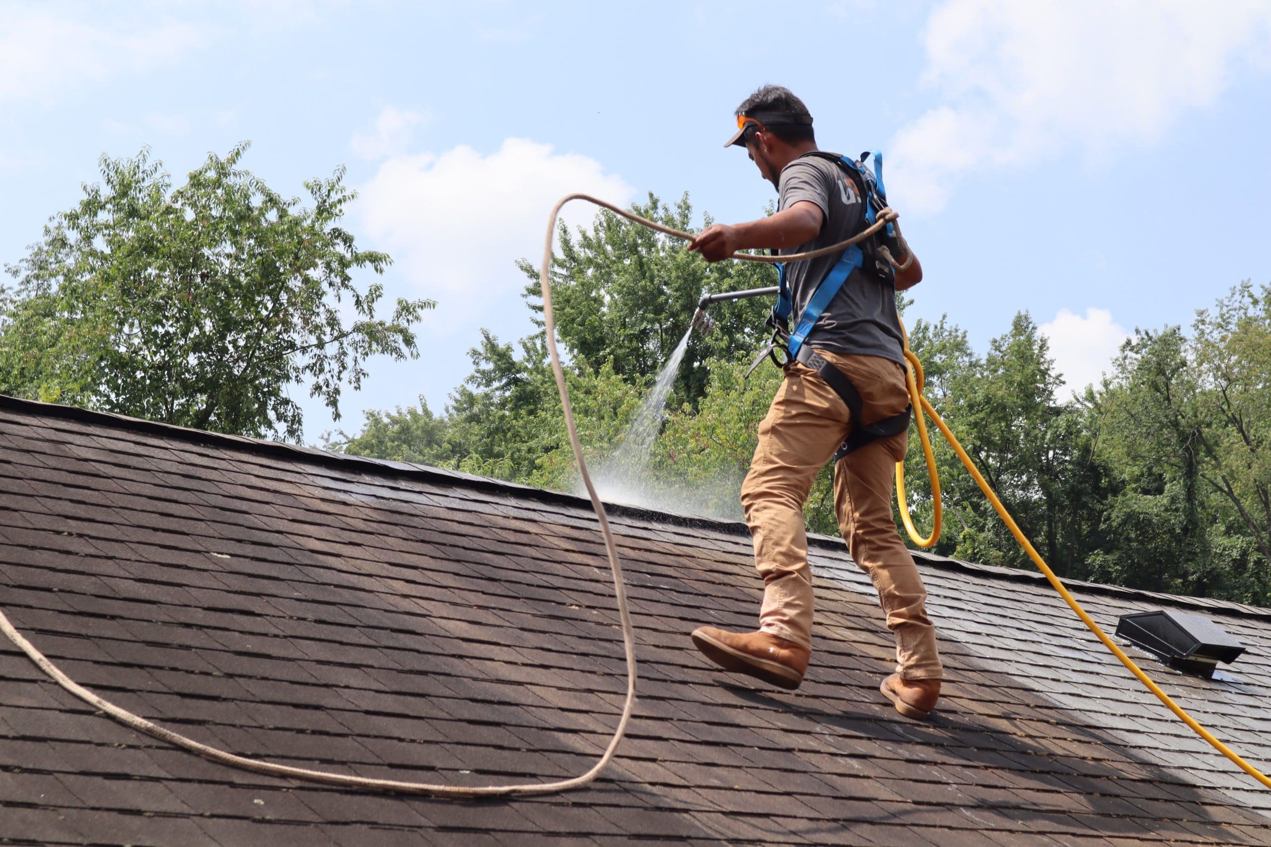 Spraying Roof